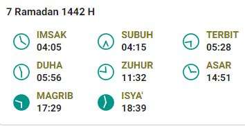 Jadwal Imsak 19 April Malang