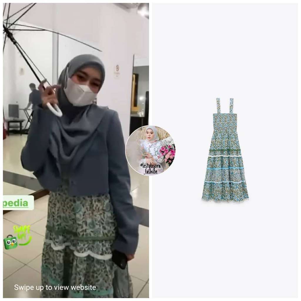 Dress Biru Lesty Kejora Dress Biru Lesty Kejora