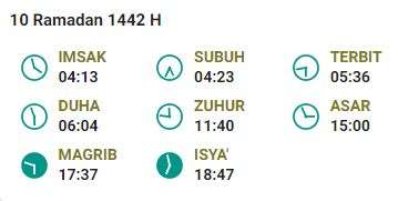 Jadwal Imsak 22 April Semarang