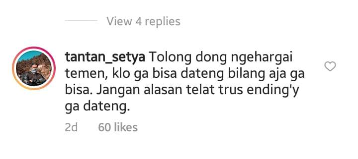 Salah Satu Komentar Warganet