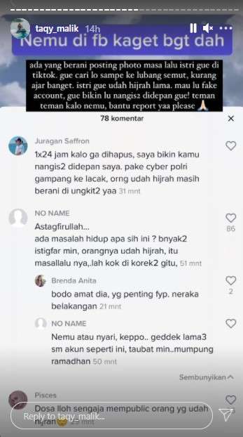 Taqy Malik murka Foto lam istri disebar
