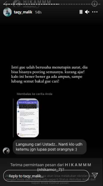 Taqy Malik murka Foto lam istri disebar
