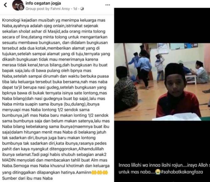 Unggahan Facebook