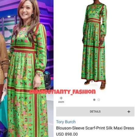 Dress Hijau Seharga Rp 12 Juta