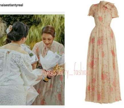 Dress Motif Bunga Seharga Rp 74 Juta