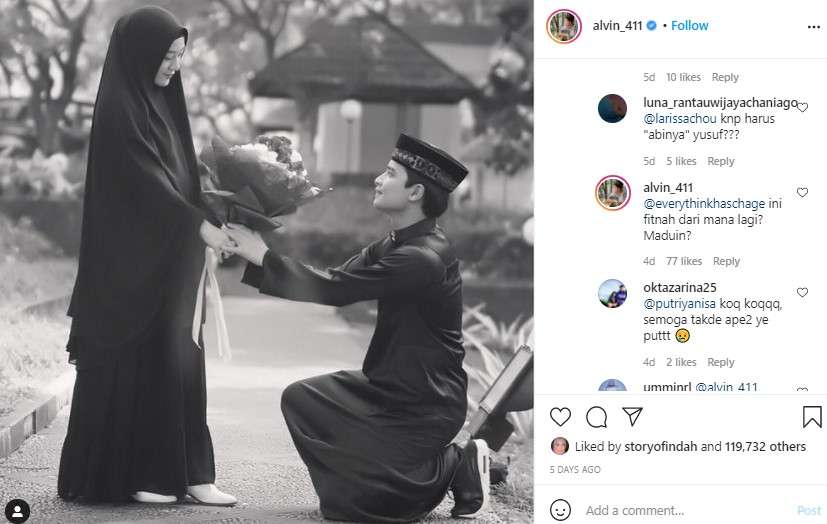 Unggahan Alvin Faiz