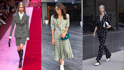 Padu-padan outfit Polkadot