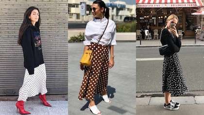 Padu-padan outfit Polkadot