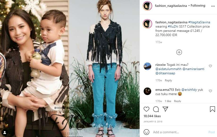 Nagita dengan Baju Sobek-sobek Seharga Rp 22 Juta