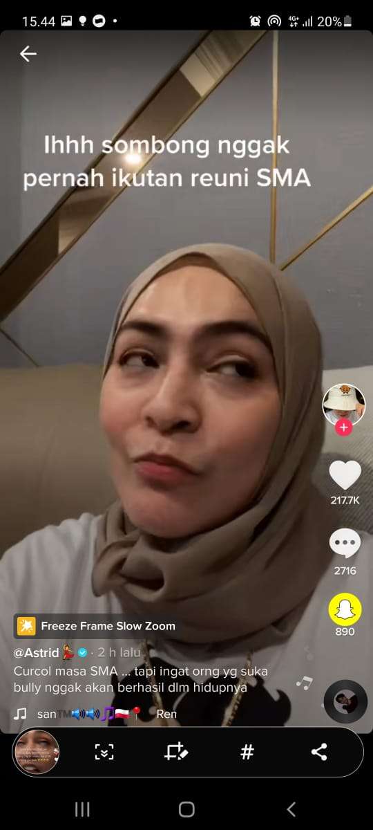 Astrid Kuya ngaku dibully