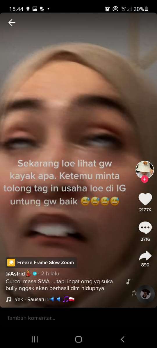 Astrid Kuya ngaku dibully