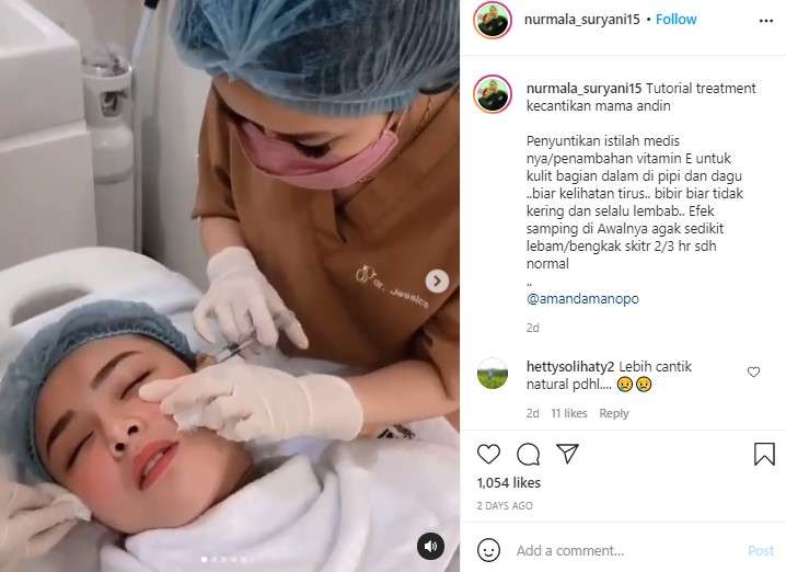 Amanda Manopo lakukan perawatan wajah