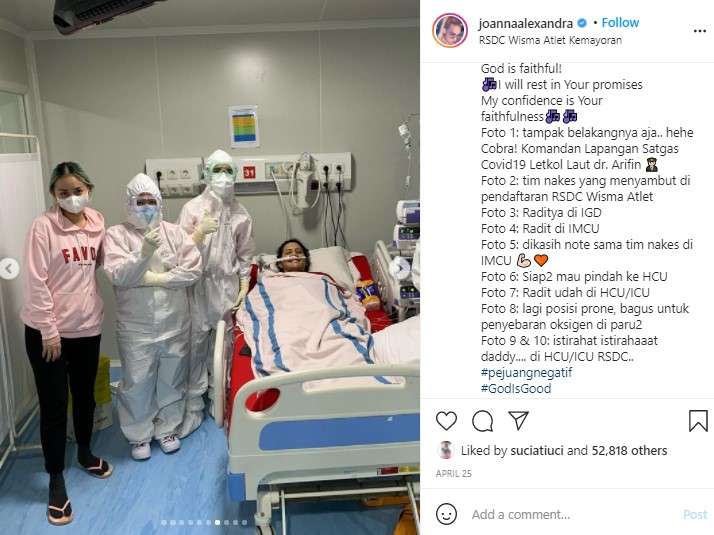 Joanna Alexandra setia temani suaminya