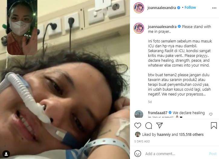 Joanna Alexandra setia temani suaminya