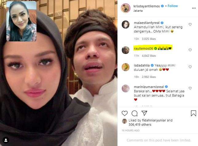 Raul Lemos ikut memberikan tanggapan tentang kehamilan Aurel.