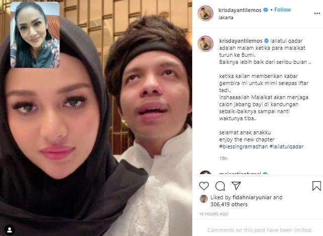 Unggahan KD tentang kehamilan Aurel.