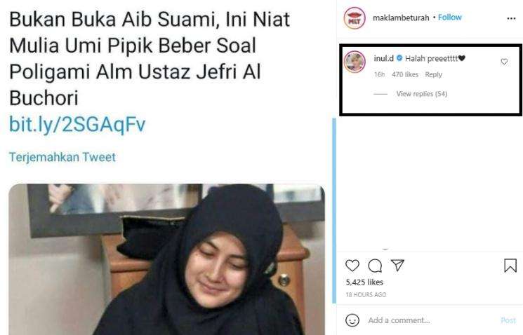 Komentar Inul Daratista