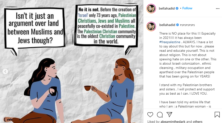 Postingan Bella Hadid