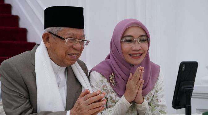 Silaturahmi Virtualn Jokowi dan Ma'ruf Amin