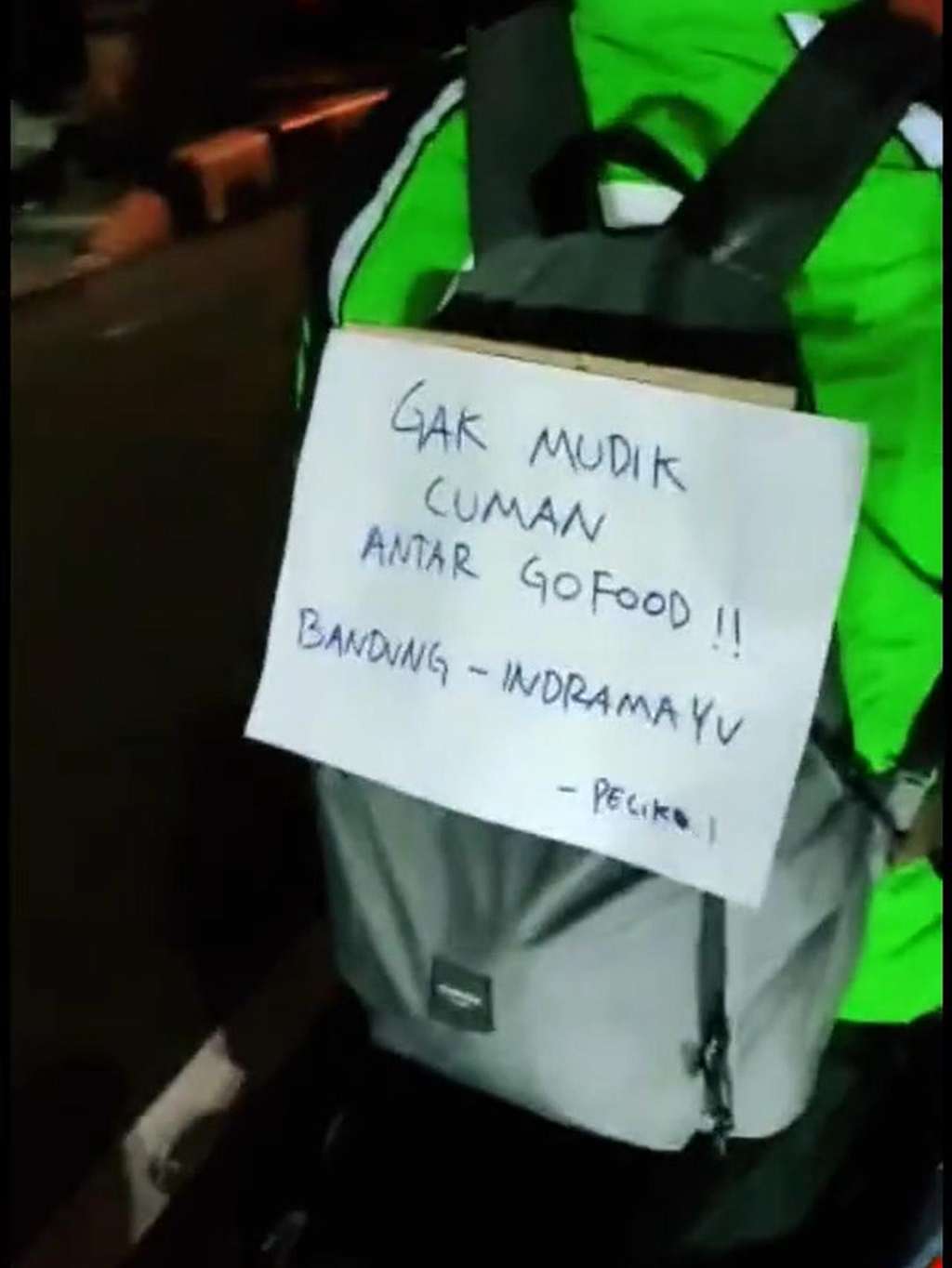 pemudik jadi ojol