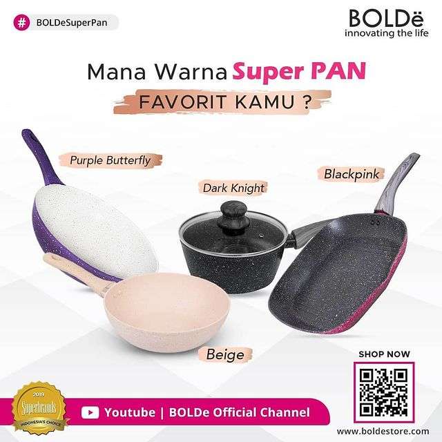 Variasi Warna dan Desain BOLDe Super Pan Variasi Warna dan Desain BOLDe Super Pan