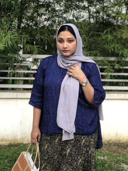Foto Lala saat rayakan Lebaran tahun 2019.