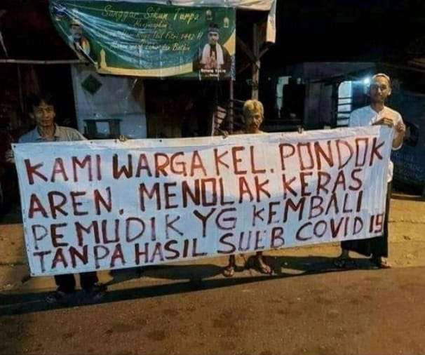 Tulisan Himbauan dengan Banner