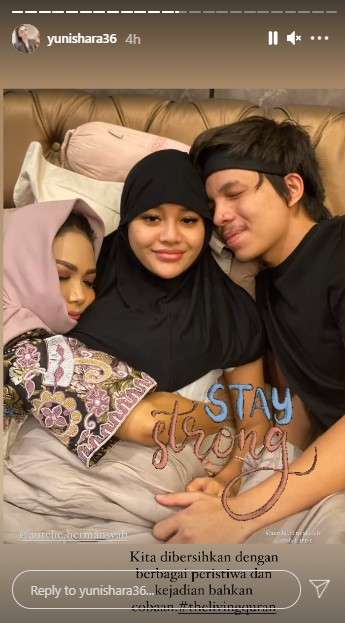 Ungkapan semangat Yuni untuk Aurel Hermansyah