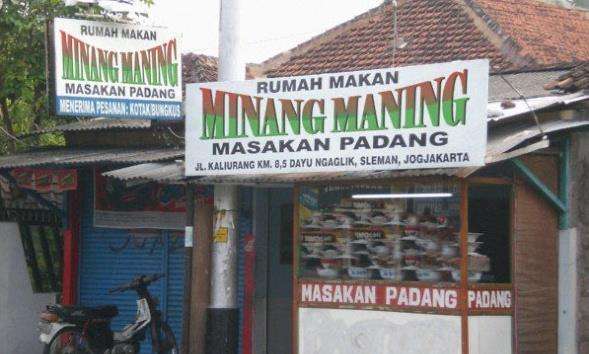 Kolaborasi warung tegal dan rumah makan padang.