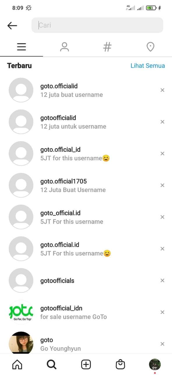 Jual akun GoTo