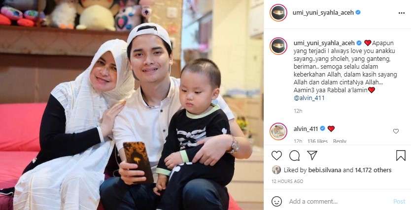 Yuni beri pesan ke Alvin Faiz