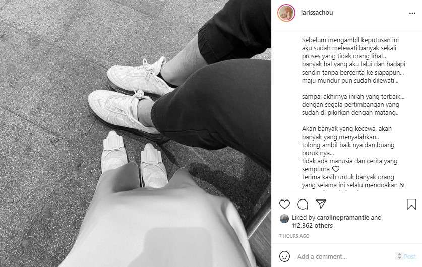 Larissa Chou curhat soal rumah tangganya Larissa Chou curhat soal rumah tangganya