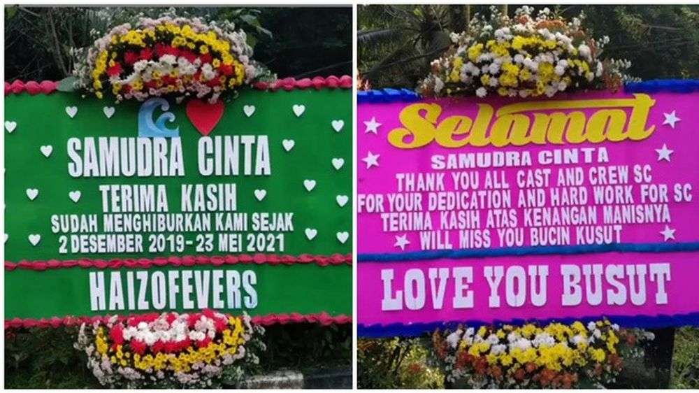Karangan Bunga dari Para Fans