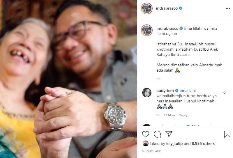 Ibunda Indra Brasco meninggal dunia