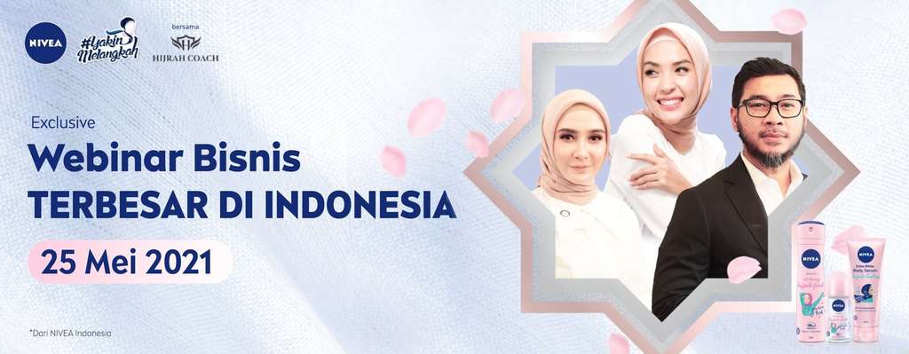 #YakinMelangkah Menjadi Hijabpreneur, Ikuti Webinar Bisnis Terbesar dari NIVEA