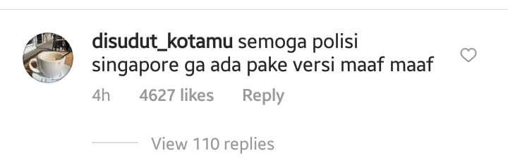 Komentar Salah Seorang Netizen