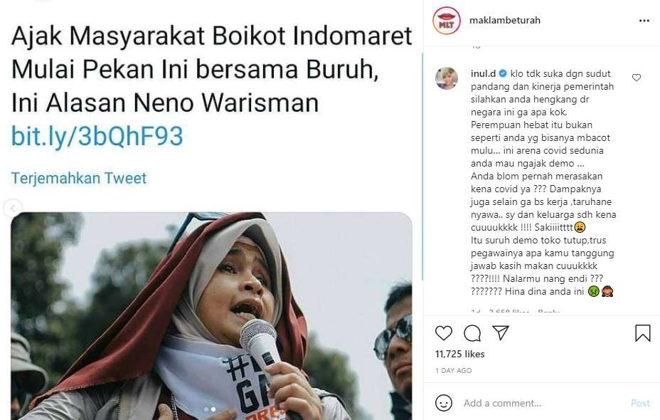 Inul Daratista semprot Neno Warisman