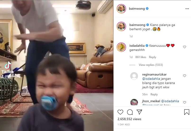 Kiano Tiger Wong joget Tiktok