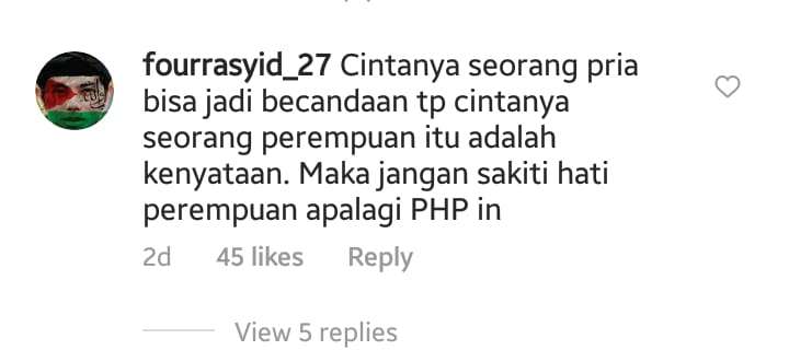 Komentar Salah Seorang Netizen