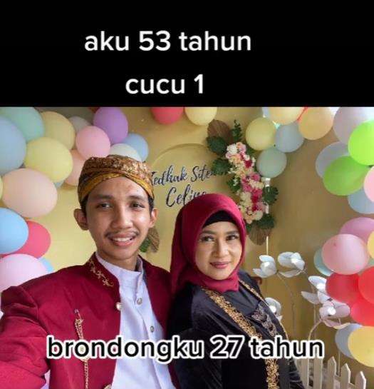Heboh wanita 53 tahun punya brondong usia 27 tahun.
