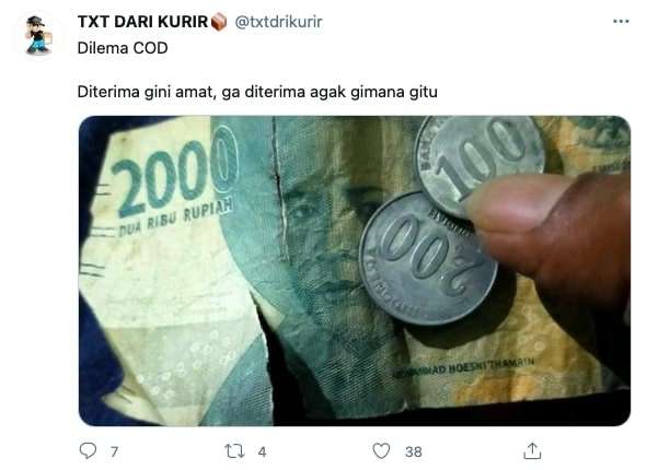 Membayar dengan Uang Tidak Layak