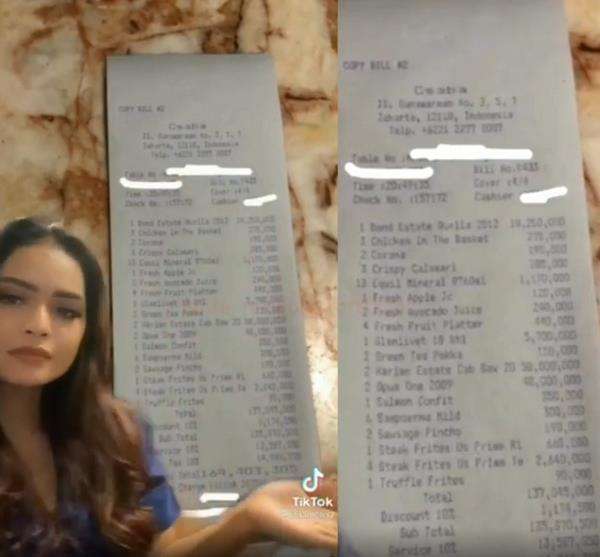 Heboh makan di restoran habis 164 juta.