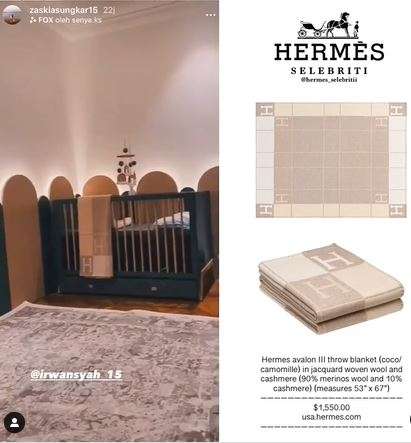 Selimut Khusus Brand Hermes Seharga Rp 22,3 Juta