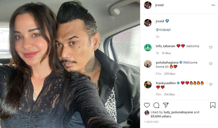 Unggahan Jerinx bareng Nora