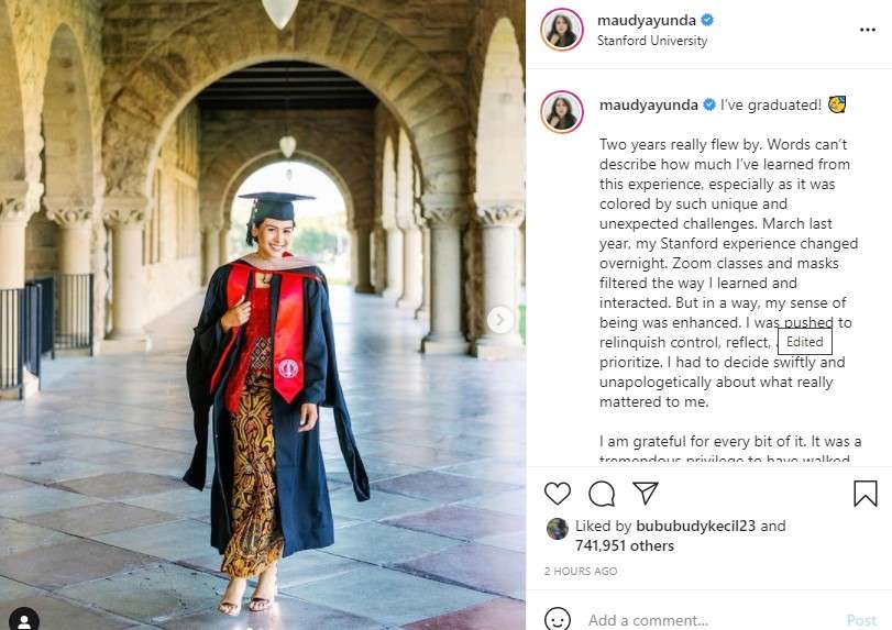 maudy Ayunda Wisuda