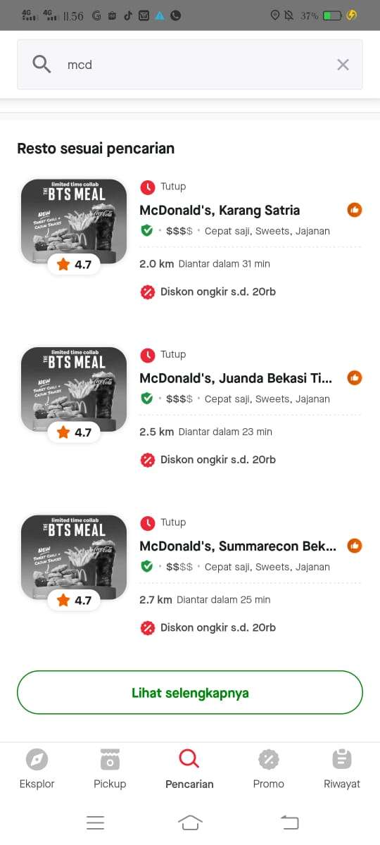 Ya ampun sampai tutup.