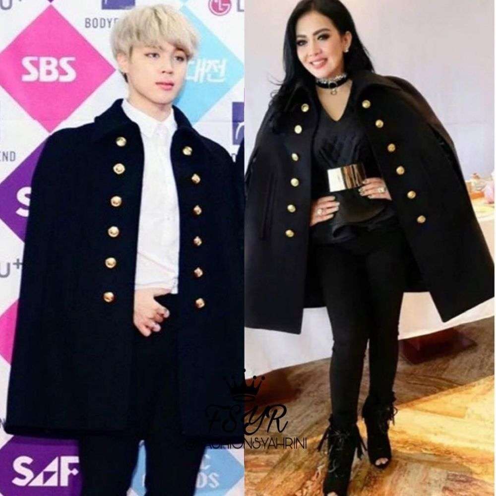 Syahrini dan Jimin BTS Syahrini dan Jimin BTS