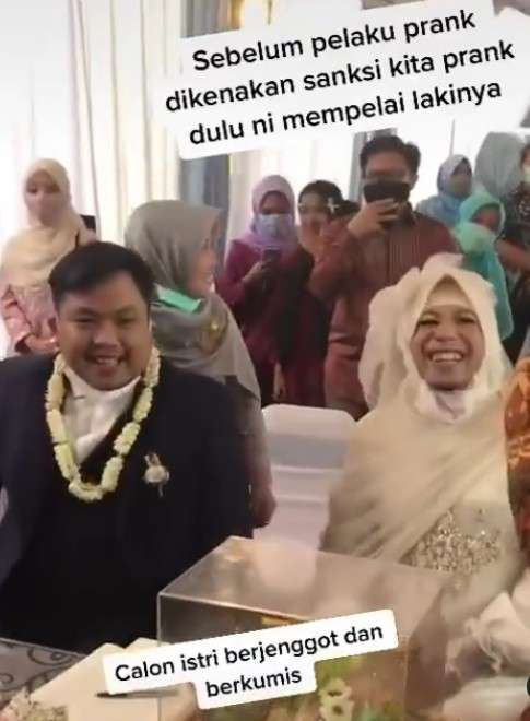 Pengantin kena prank