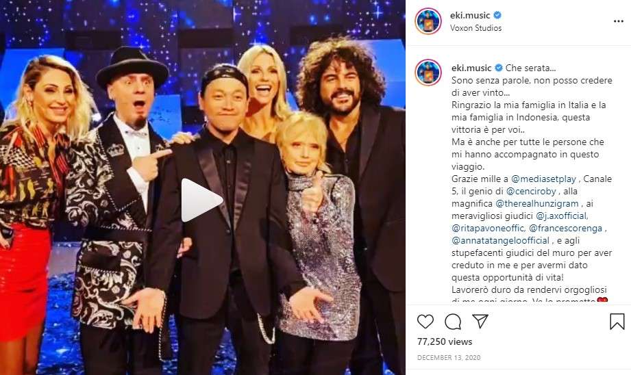 Eki pemenang kontes nynyi di Italia Eki pemenang kontes nynyi di Italia