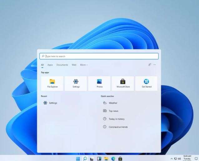 Tampilan Windows 11